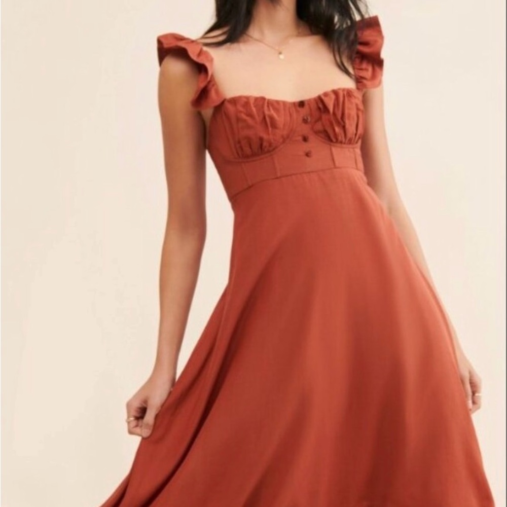Farm Rio | Ruffle Strap Maxi Dress | Size L